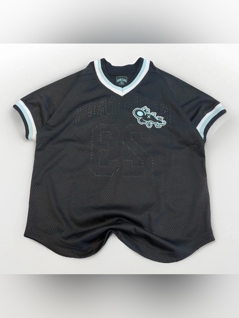 Theo Von Mesh Jersey Gang Gang Size Small Blue Podcast Merch Tee Stand Up Comedy